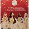 2023 Holiday Barbie Doll, Seasonal Collector Gift, Golden Gown And Black Hair
