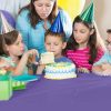 Purple Plastic Table Cover