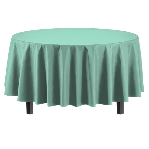 Premium Round Light Mint Table Cover