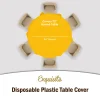 Round Yellow Table Cover