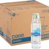 Dixie PerfecTouch 12 Oz Insulated Paper Hot Coffee Cup by GP PRO (Georgia-Pacific); Coffee Haze; 5342DX; 500 Count (25 Cups Per Sleeve; 20 Sleeves Per Case)