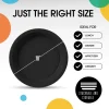 10 In. Black Plastic Plates | 50 Count