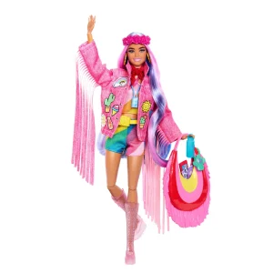 Fisher-Price Little People Barbie Little Dreamhouse Toddler Playset With Music & Lights, 7 Pieces
