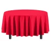 Round Red Table Cover