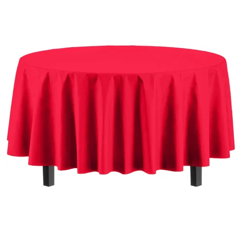 Round Red Table Cover
