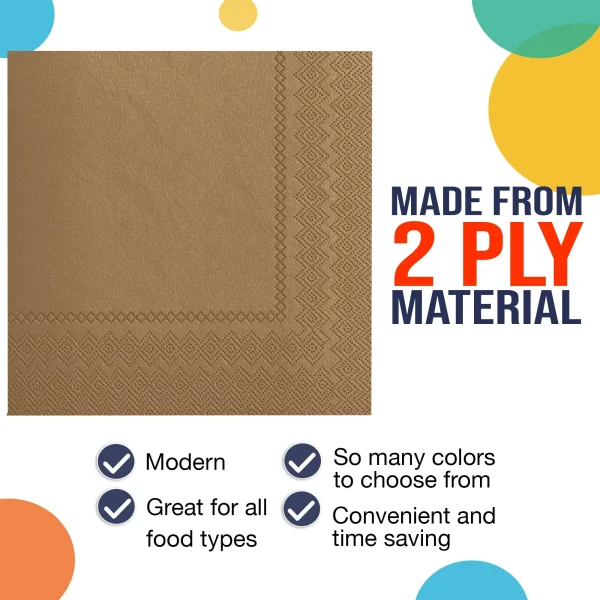 Gold Luncheon Napkins | 50 Count