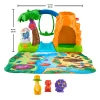 Fisher-Price Little People Dinosaur Village & Play Mat Toddler Playset, 3 Toy Figures