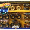 Hot Wheels Monster Trucks Trophy Champions Collection, 5 1:64 Scale Toy Trucks & 6 Die-Cast Cars