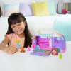 Polly Pocket Glamping Camper Van, Doll & Pet Playset, Camping & Food Accessories, Travel Toy