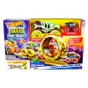 Hot Wheels Monster Trucks Power Smashers Charge & Chase Challenge Track Set With Oversized Skelesaurus, 1:64 Scale Bone Shaker & 2 Crushed Cars