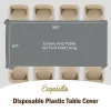 Silver Plastic Table Cover