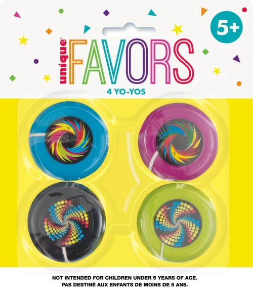 Plastic Yo-Yo Favors, 4ct