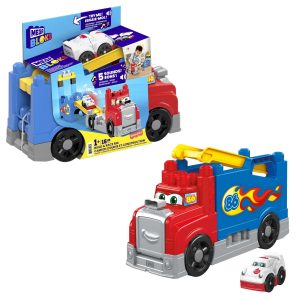 MEGA BLOKS Fisher-Price Sensory Toy Blocks Squeak N Chomp Dinos (24 Pieces) For Toddler