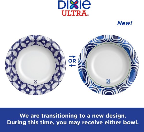 DIXIE Ultra, Large Paper Bowls, 20 Oz, 26 Count (Pack of 6), Microwave Safe, Compostable, Disposable Bowls Great For Breakfast, Lunch, And Dinner Meals