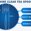 Party Bargains Disposable Cutlery set, SAPPHIRE Design, Clear Color, 360 Pieces: 180 Forks, 120 Spoons, 60 Knives