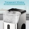 EUHOMY Pebble Counter Ice Maker Machine with 35lbs/24H Soft Ice Self-Cleaning