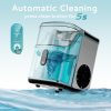EUHOMY Pebble Counter Ice Maker Machine with 35lbs/24H Soft Ice Self-Cleaning