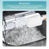 EUHOMY Pebble Counter Ice Maker Machine with 35lbs/24H Soft Ice Self-Cleaning