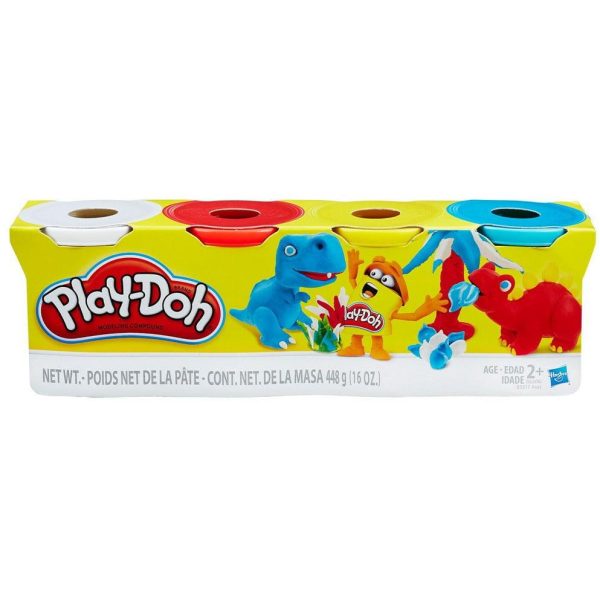 Play-Doh 4-Pack of 4-Ounce Cans (Assorted Colors)