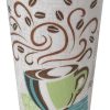 Dixie PerfecTouch 12 Oz Insulated Paper Hot Coffee Cup by GP PRO (Georgia-Pacific); Coffee Haze; 5342DX; 500 Count (25 Cups Per Sleeve; 20 Sleeves Per Case)