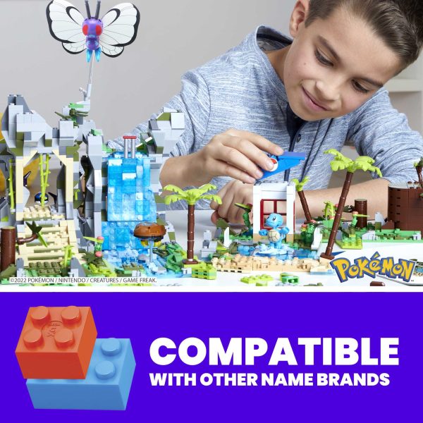 MEGA Pokémon Building Toy Kit Jungle Voyage (1362 Pieces) With 4 Action Figures For Kids
