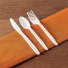 Party Bargains Disposable Cutlery set, SAPPHIRE Design, Clear Color, 360 Pieces: 180 Forks, 120 Spoons, 60 Knives