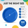 10 In. Dark Blue Plastic Plates | 50 Count