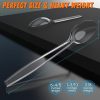 360 Count Plastic Silver Ware Heavy Duty, 120 Forks, 120 Spoons, 120 Knives, Heat Resistant & BPA Free Disposable SilverWare, Disposable Cutlery set, Premium Clear Utencils for Party Supply