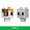 Minecraft Flippin’ Figs Figures Collection, 2-In-1 Fidget Play, 3.75-in Scale & Pixelated Design (Characters May Vary)