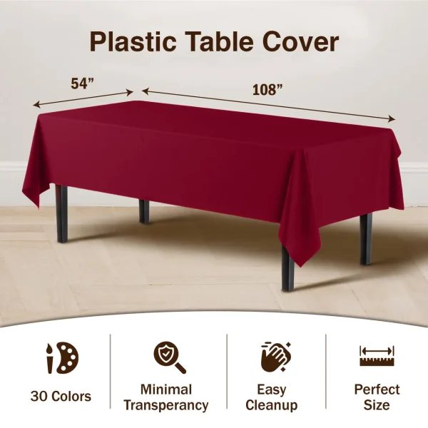 Burgundy Table Cover