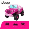 Power Wheels Barbie Jeep Wrangler Toddler Ride-On Toy, 6V Battery-Powered With Sounds