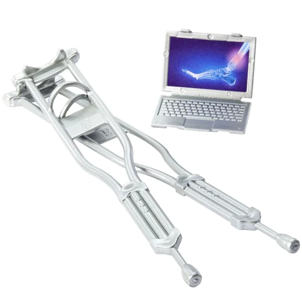 Barbie World Toy Doctor Set With Doll 10 Accessories including Medical Bag, Crutches, Cast, & More