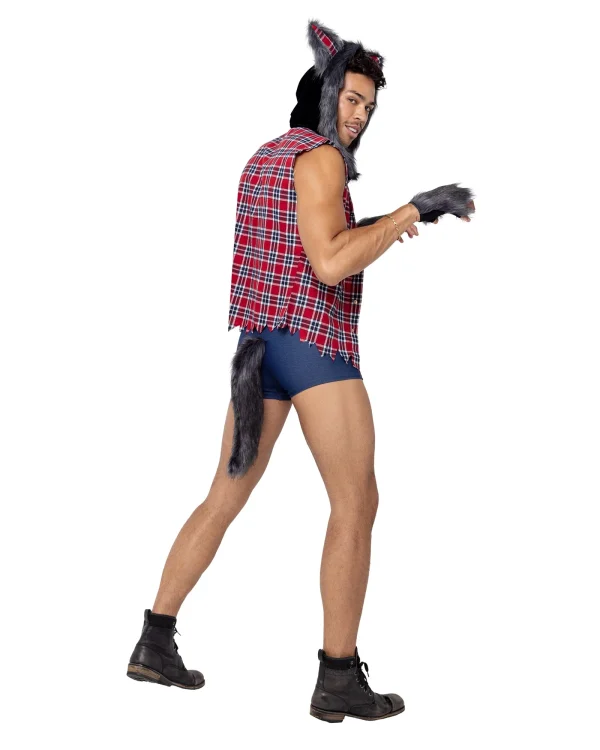 3PC Men's Full Moon Werewolf Costume