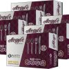 Party Bargains Disposable Cutlery set, SAPPHIRE Design, Clear Color, 360 Pieces: 180 Forks, 120 Spoons, 60 Knives