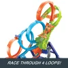 Hot Wheels Action 4-Loop Crash Out Track Set With Motorized Booster & 1:64 Scale Toy Car