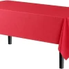 Red Plastic Table Cover