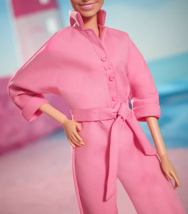 Barbie The Movie Collectible Doll, Margot Robbie As Barbie in Pink Power Jumpsuit