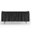 Black Plastic Table Skirt