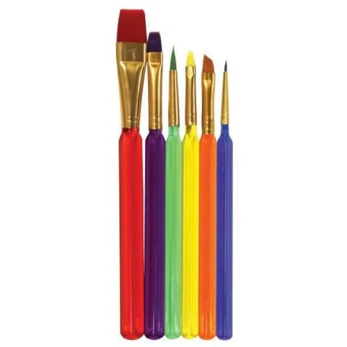Creativity Street Beginners Paint Brush Triangular Handle 6ct Set