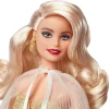 2023 Holiday Barbie Doll, Seasonal Collector Gift, Golden Gown And Blond Hair