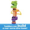 MEGA BLOKS Fisher-Price Sensory Toy Blocks Squeak N Chomp Dinos (24 Pieces) For Toddler