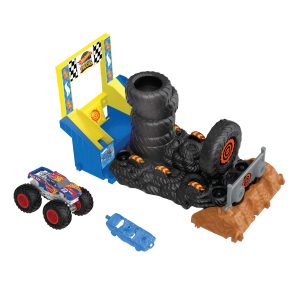 Hot Wheels Monster Trucks Arena Smashers™ 5-Alarm Fire Crash Challenge™ Playset