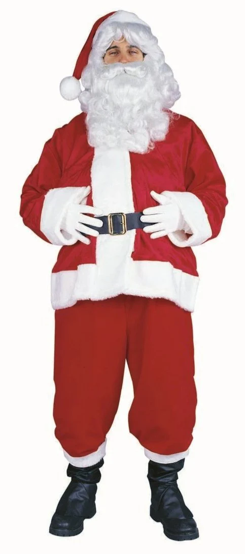 Classic Velboa Santa Claus Ensemble