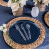 Party Bargains Disposable Cutlery set, SAPPHIRE Design, Clear Color, 360 Pieces: 180 Forks, 120 Spoons, 60 Knives
