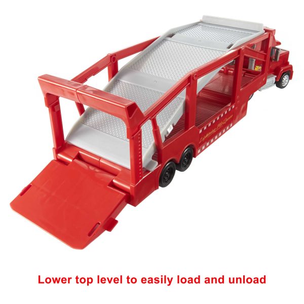Disney And Pixar Cars Mack Hauler Truck With Ramp, 13-Inch 12-Car Carrier