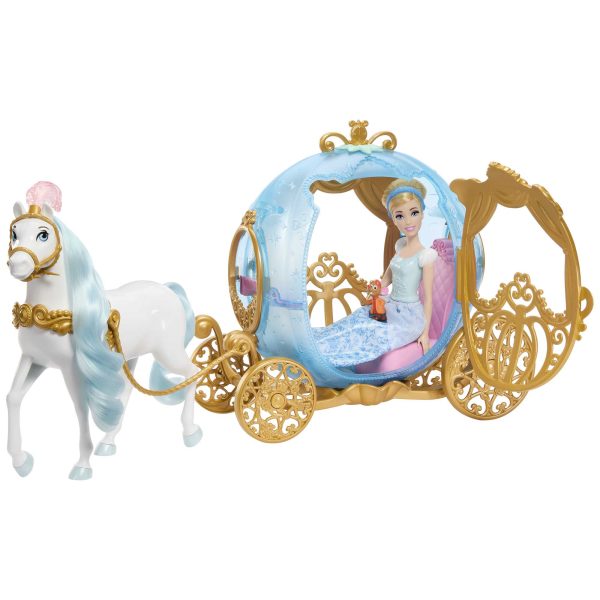 Disney Princess Toys, Cinderella Doll, Horse And Carriage
