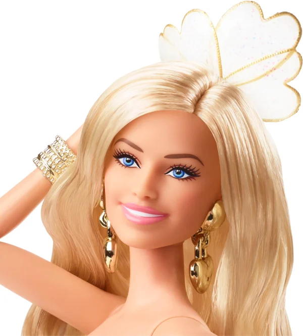 Barbie The Movie Collectible Doll, Margot Robbie As Barbie in Gold Disco Jumpsuit