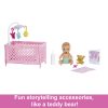 Barbie Doll And Accessories, Skipper Babysitter Crib Playset