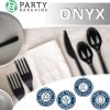 Party Bargains Disposable Cutlery set, SAPPHIRE Design, Clear Color, 360 Pieces: 180 Forks, 120 Spoons, 60 Knives