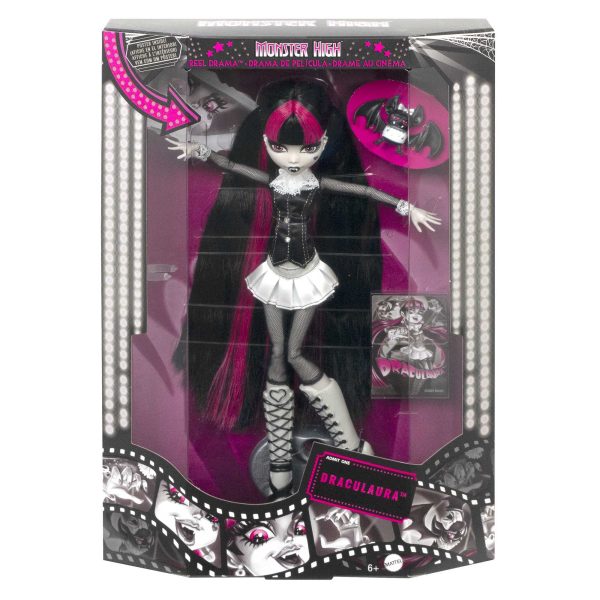 Monster High Doll With Posters, Draculaura in Black And White